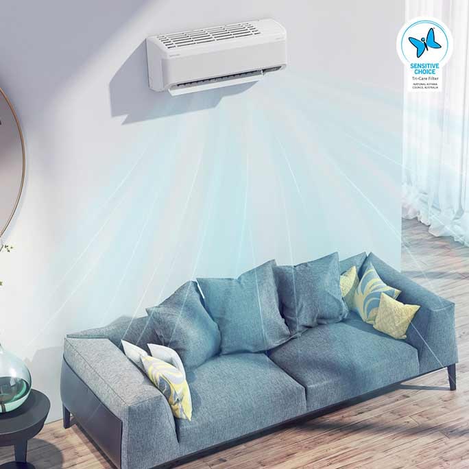 air conditioner in living room